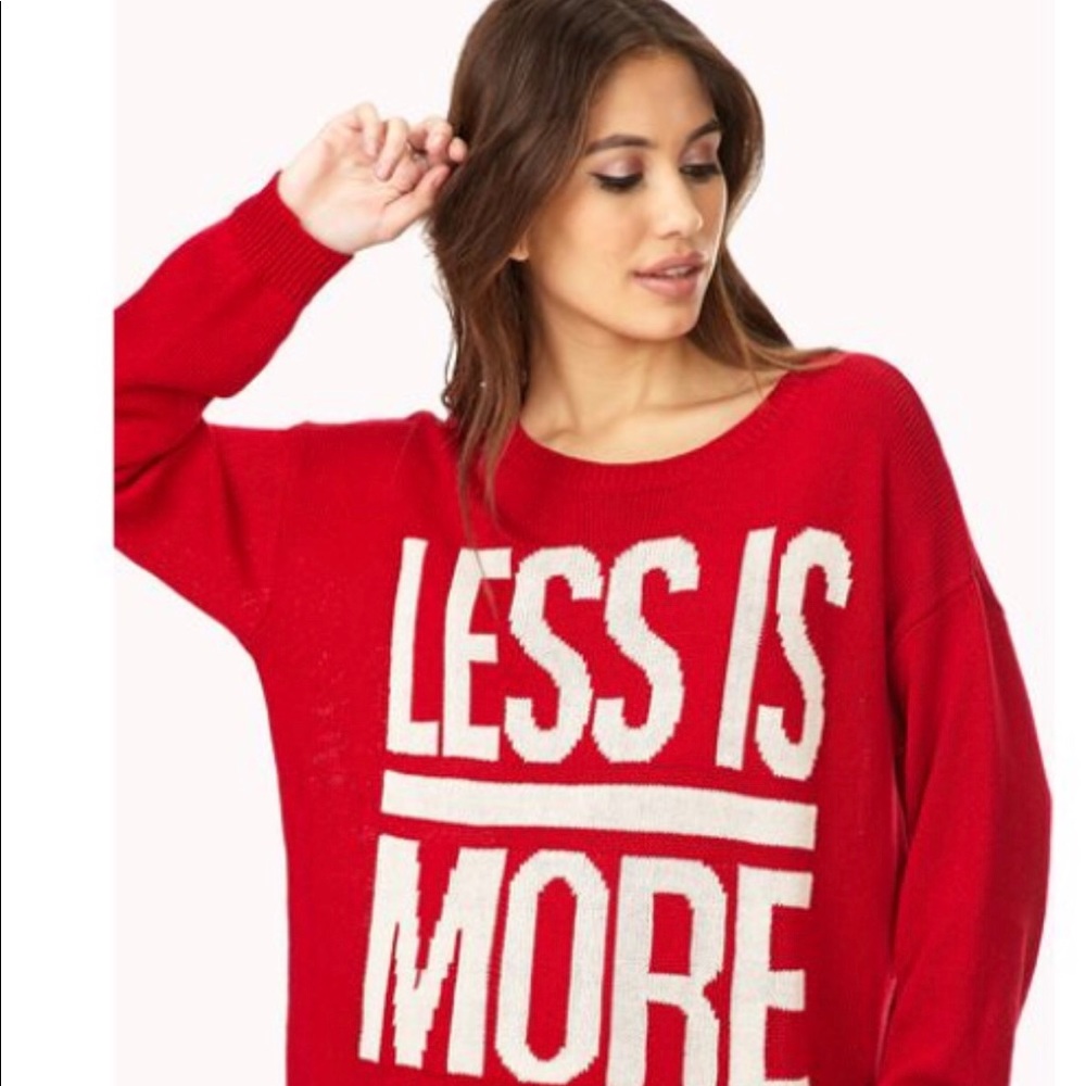 Forever 21 Less is more knit sweater